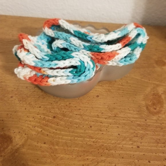💞2/$20 HAND CRAFTED Crocheted All Purpse 100% Cottn Reusble Bath or Dish Cloths - Picture 5 of 5